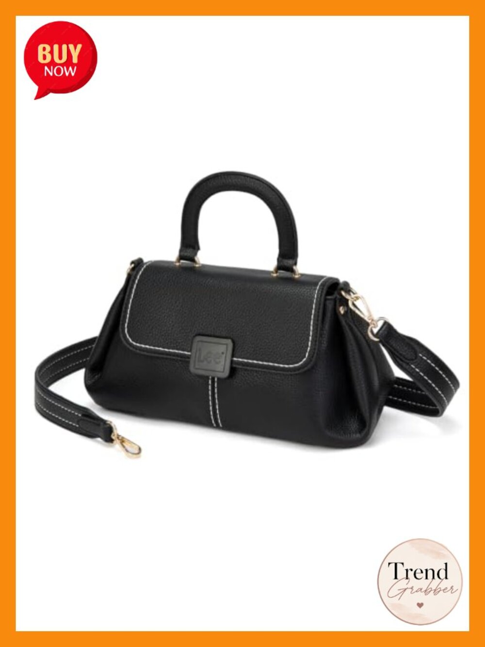 Faux Leather Satchel Crossbody Bag Top Handle Flap Purse Everyday